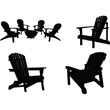© Loveleen - Adirondack Chair Silhouette Vector