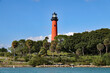 The Jupiter lighthouse in Tequesta, Florida is a restored historic lighthouse, open to the public for tours.