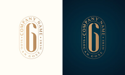 abstract premium luxury corporate identity letter g logo design