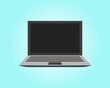 © muh - Laptop flat vector icon illustration