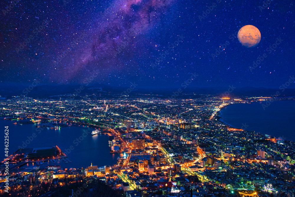 函館山より100万ドルの夜景 Stock Photo | Adobe Stock