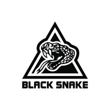 Snake Head Logo With Triangular Shield