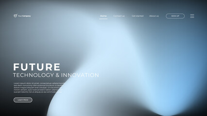 Blue Web Design. Website landing page for monitor, laptop, tablet, phone. Creating UI UX website design. Web page for website and mobile site. landing page. Vector web banner.