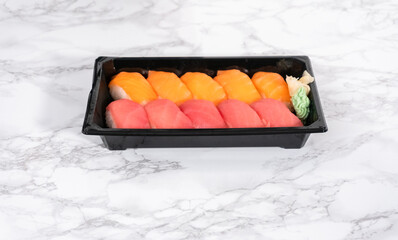 Canvas Print - Pre-packaged sushi