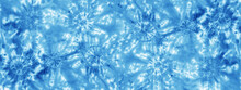 Abstract Colorful Blue White Art Design Batik Spiral Swirl Shibori Technology Tie Dye Pattern Template Fabric Textile Texture Background