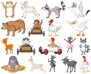 Sticker - Set of different kinds of animals