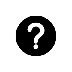 Poster - Question icon in black round