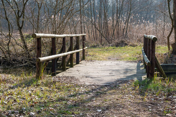 Sticker - Holzbrücke über den Otterbach, Steinfeld