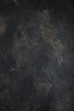 Dark Moody Black With Grey Concrete Texture Or Background. With Place For Text And Image