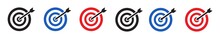 Target Set Icon. Archery Target Icon, Vector Illustration