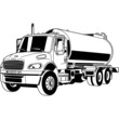 Tanker Truck Detailed Vector Clipart