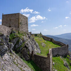 Sticker - view of the historic 9th-century Moorish castle in Marvao