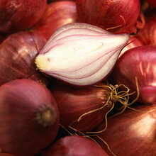 Close-up Of Purple Pearl Onions