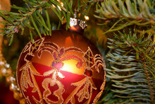 Close-up Of A Christmas Ornament