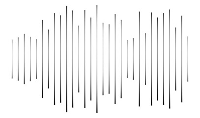 Poster - Irregular random lines, stripes pattern vector element