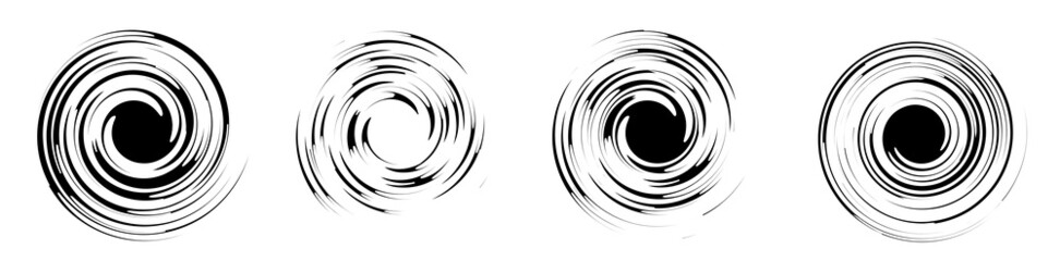 Leinwandbilder - Detailed abstract spiral, swirl, twister, whirl design element vector