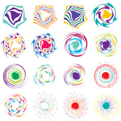 Leinwandbilder - Detailed abstract spiral, swirl, twister, whirl design element vector