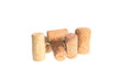 © denis - wine corks on a white background. corks for wine