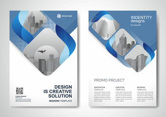 Template vector design for Brochure, AnnualReport, Magazine, Poster, Corporate Presentation, Portfolio, Flyer, infographic, layout modern with color size A4, Front and back, Easy to use.