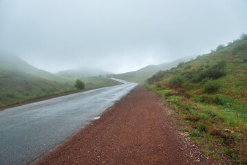 Wall Mural - mountain road in the mountains