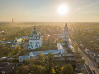 Wall Mural - Trinity Monastery in Chernigov. Aerial drone view.