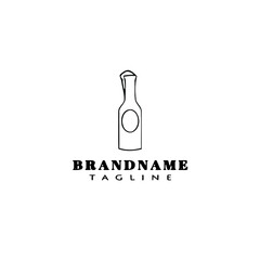 Wall Mural - bottle logo icon cute template vector illustration