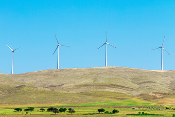 Established in high hills, wind power