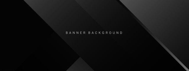 Wall Mural - Dark geometric black abstract background elegent design pattern.