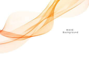 Decorative design modern pattern with stylish smooth yellow wave background