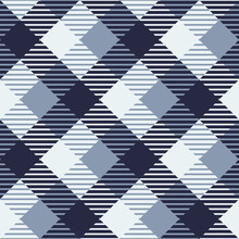 Light And Dark Blue Plaid Pattern, Repeatable And Seamless
