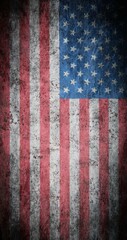 Canvas Print - Grunge USA Flag