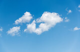 Fototapeta Na sufit - One white cloud in blue sky