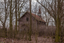 Old Abandoned Wooden Mariavite Church In Poland