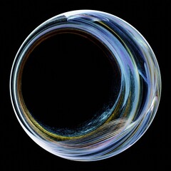 Wall Mural - abstract background with circles. luminous swirling. elegant particles forming a circle. 3d render