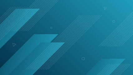 Wall Mural - Modern Abstract Background with Retro Memphis Diagonal Lines Elements and Dark Blue Color