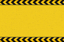 Contruction Warning Sign Yellow Black Line Arrow Design Background