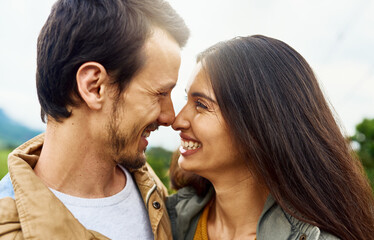 Canvas Print - You are my everything. Shot of an affectionate young couple outdoors.