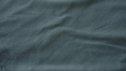 Wall Mural - closeup of blue cotton fabric
