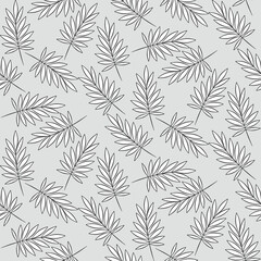 Naklejka na meble Vector seamless half-drop pattern, with leaves 