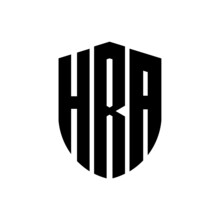 HRA Letter Logo Design. HRA Modern Letter Logo With Black Background. HRA Creative  Letter Logo. Simple And Modern Letter Logo. Vector Logo Modern Alphabet Font Overlap Style. Initial Letters HRA 