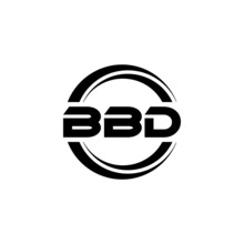 BBD Letter Logo Design With White Background In Illustrator, Vector Logo Modern Alphabet Font Overlap Style. Calligraphy Designs For Logo, Poster, Invitation, Etc.