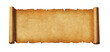 © daboost - Old paper horizontal banner. Parchment scroll isolated on white