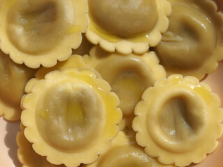 Wall Mural - ravioli agnolotti pasta food