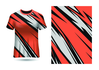 Wall Mural - Sports Racing  Jersey Design Template for Team Uniforms Vector