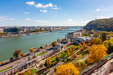 Budapest Autumn Cityscape With Danube River, Hungary