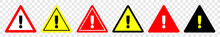 Danger Sign In Different Colors, Isolated Background, Vector Illustration