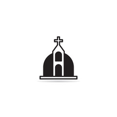 Poster - church building icon vector illustration