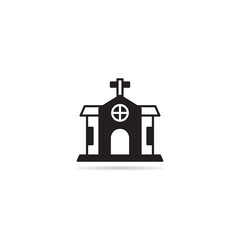 Poster - church building icon vector illustration