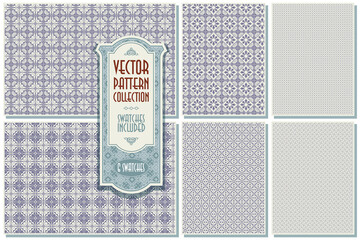 Wall Mural - victorian ornament. seamless pattern background.