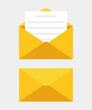 © Lori Li - Open and closed letter. Mail icons. Vector.